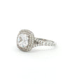 Cushion Cut Double Halo Ring