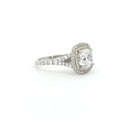 Cushion Cut Double Halo Ring