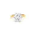 Large Classic Brilliant Cut Six Prong Solitaire Ring
