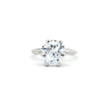 Large Classic Brilliant Cut Six Prong Solitaire Ring
