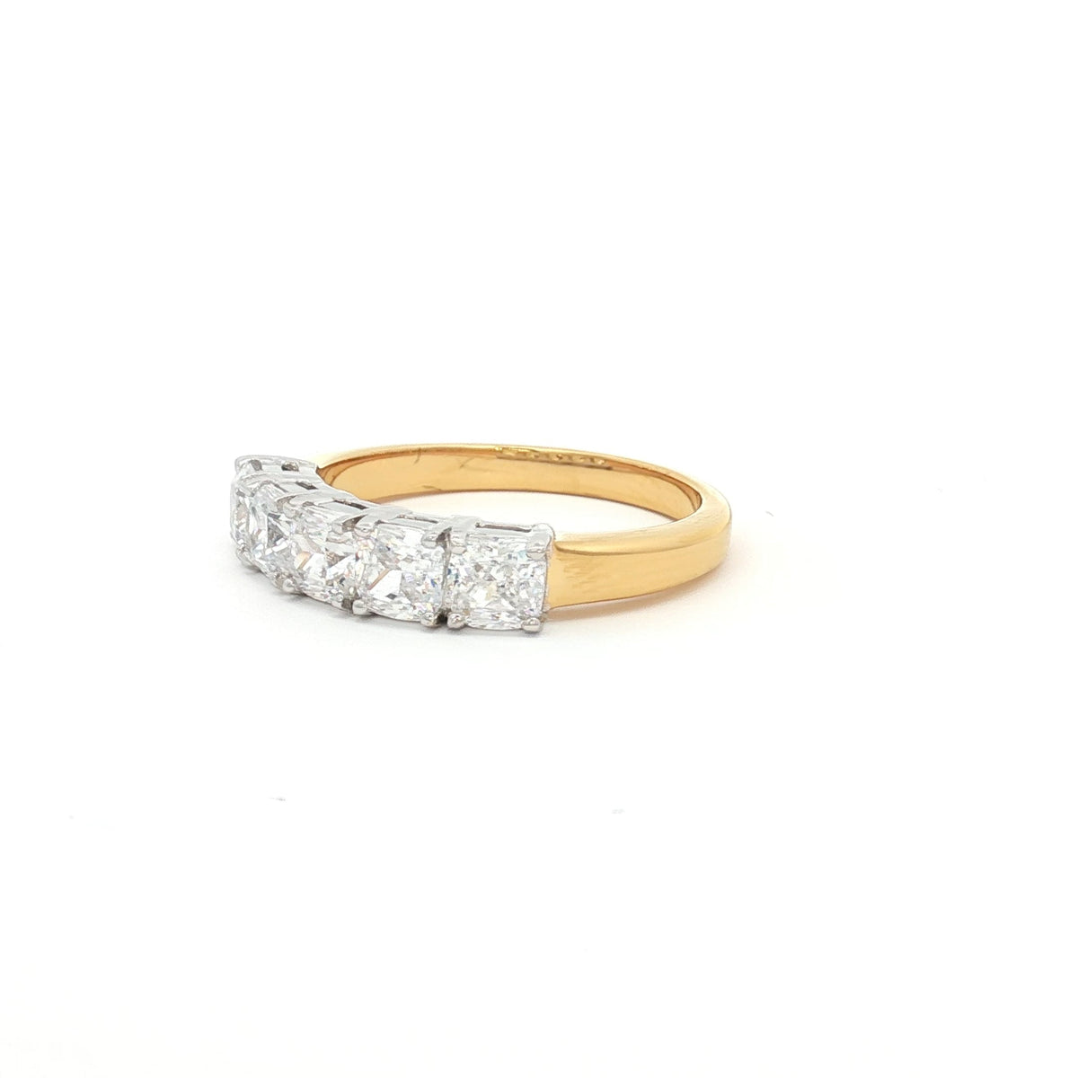 Cushion Cut Five Stone Ring