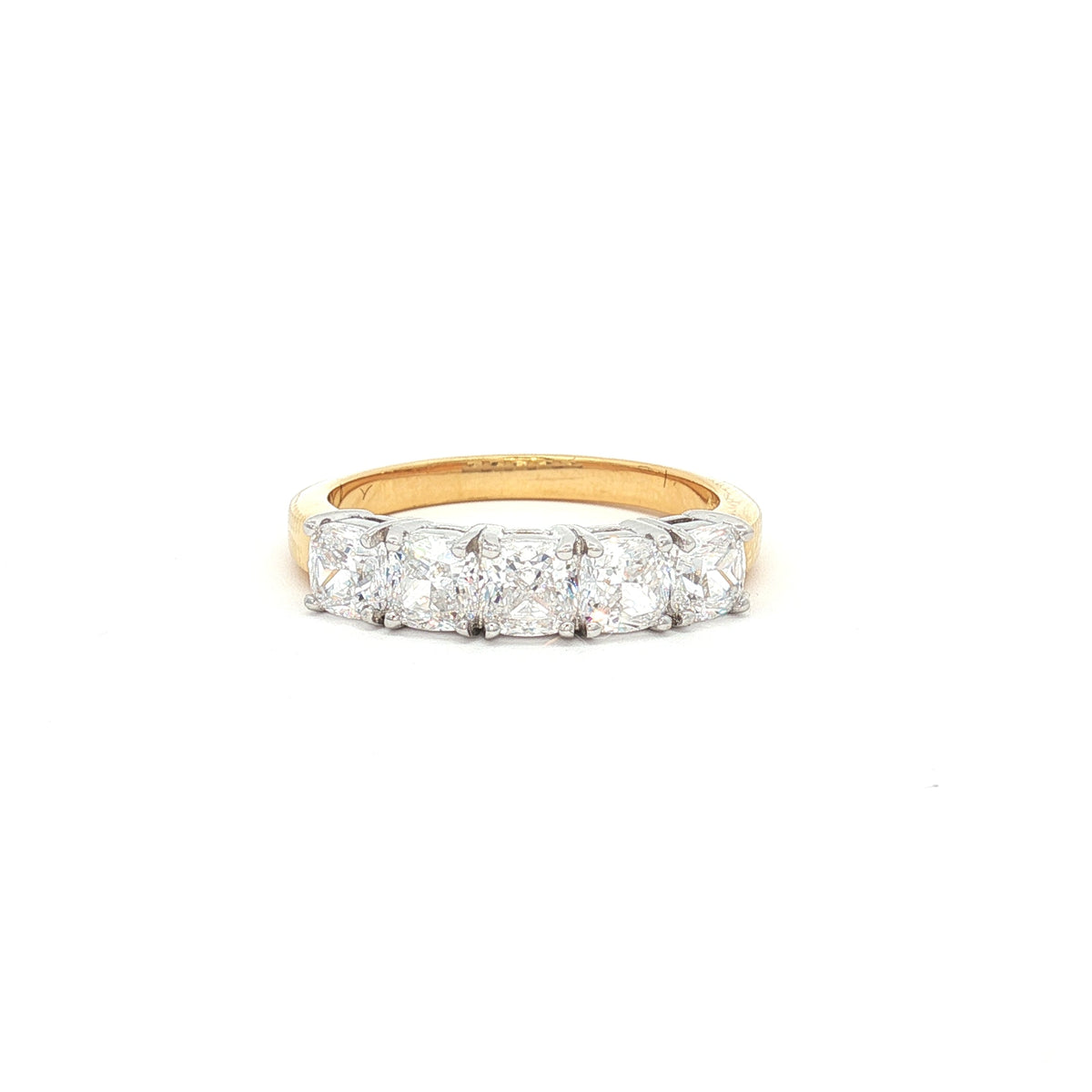 Cushion Cut Five Stone Ring