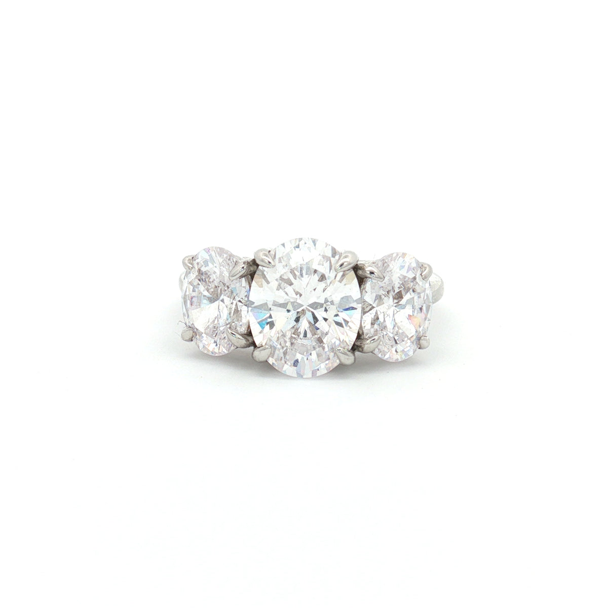 Large Three Stone Oval Ring