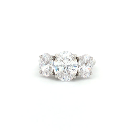 Large Three Stone Oval Ring