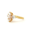 Marquise Cut Ring with Trillion Side Stones