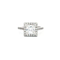 Princess Cut Halo Ring