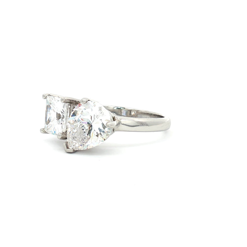 Toi Et Moi Teardrop and Princess Cut Ring