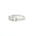 Petite Brilliant Cut Three Stone Ring