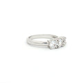 Petite Brilliant Cut Three Stone Ring