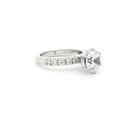 Brilliant Cut Solitaire with Brilliant Cut Side Stones Ring