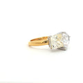 Toi Et Moi Teardrop and Emerald Cut  Ring