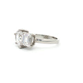 Toi Et Moi Teardrop and Emerald Cut  Ring