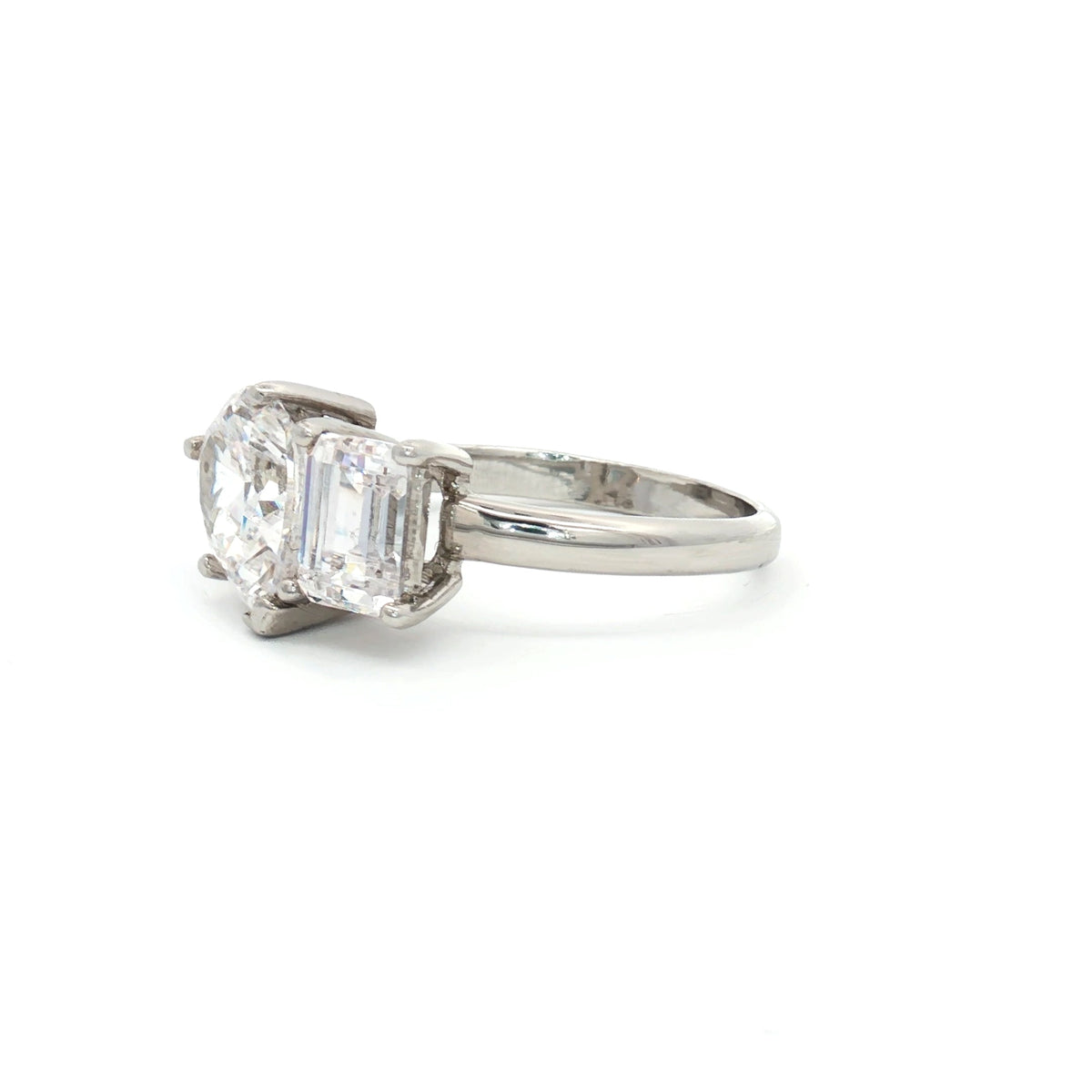 Toi Et Moi Teardrop and Emerald Cut  Ring