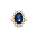 Large Duchess Sapphire Oval Ring