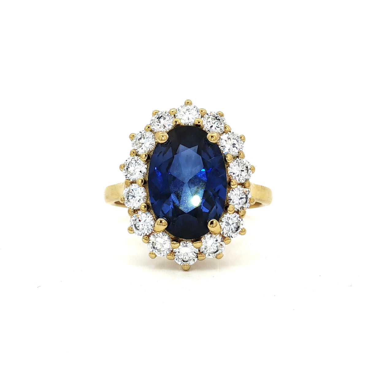 Large Duchess Sapphire Oval Ring