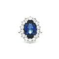 Large Duchess Sapphire Oval Ring