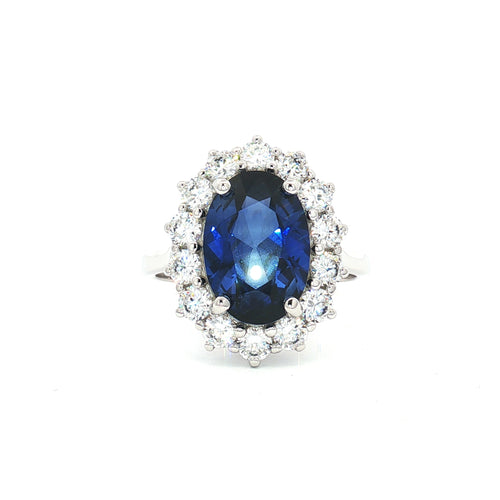Large Duchess Sapphire Oval Ring
