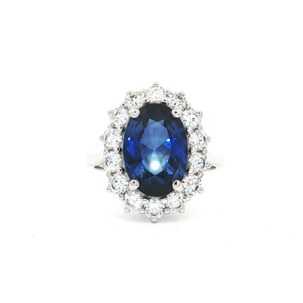 Large Duchess Sapphire Oval Ring