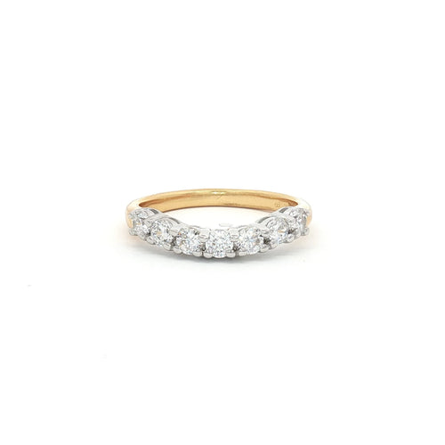 Seven Stone Curved Band