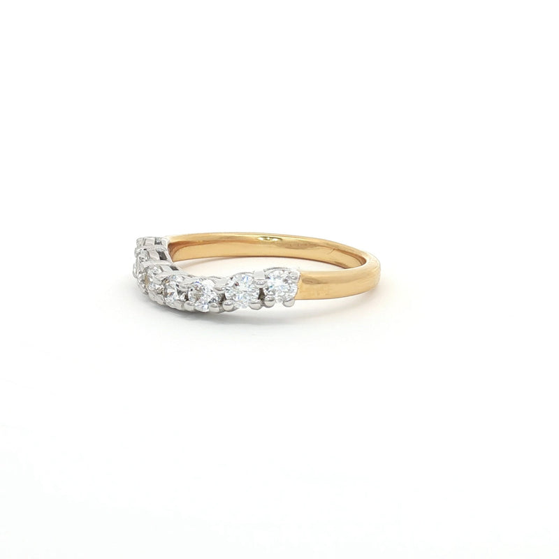 Seven Stone Curved Band