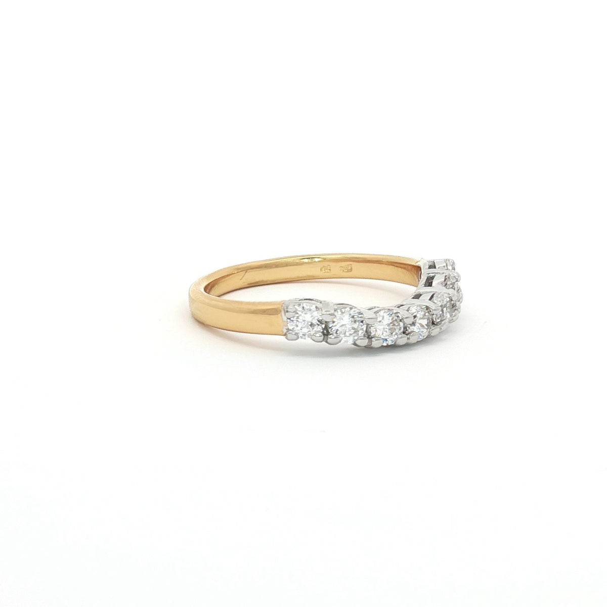 Seven Stone Curved Band