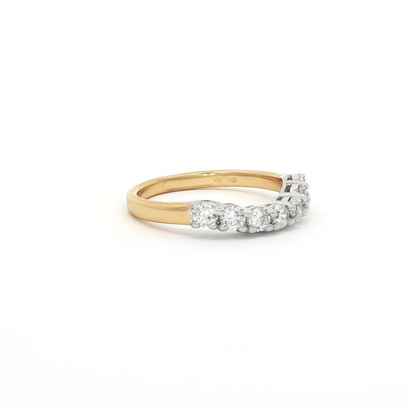 Seven Stone Curved Band