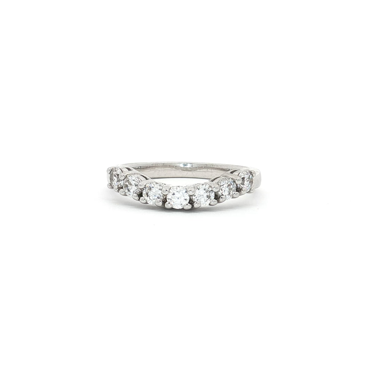 Seven Stone Curved Band