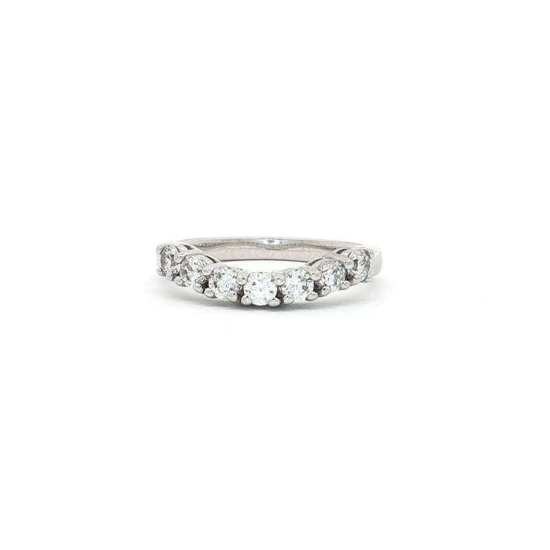 Seven Stone Curved Band