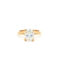 Elongated Cushion Cut Solitaire Ring