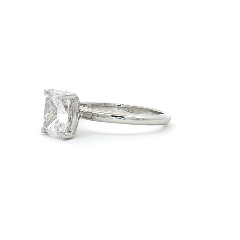 Elongated Cushion Cut Solitaire Ring