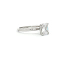 Elongated Cushion Cut Solitaire Ring