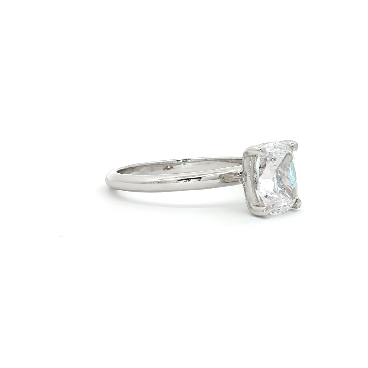 Elongated Cushion Cut Solitaire Ring