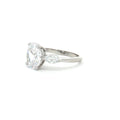 Oval Cut Ring with Marquise Side Stones