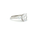 Oval Cut Ring with Marquise Side Stones