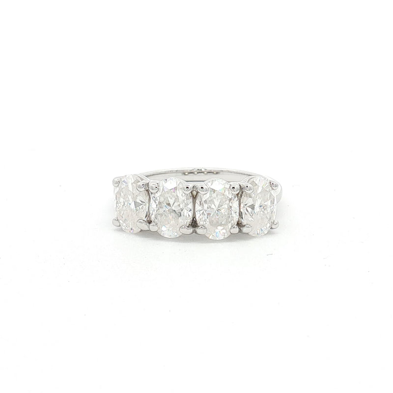 New Oval Four Stone Ring