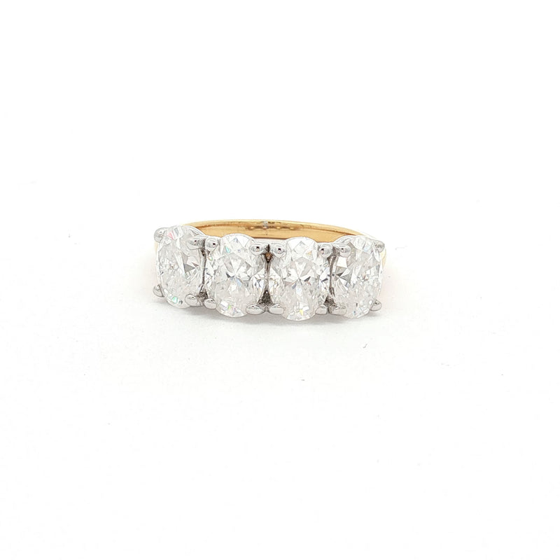 New Oval Four Stone Ring