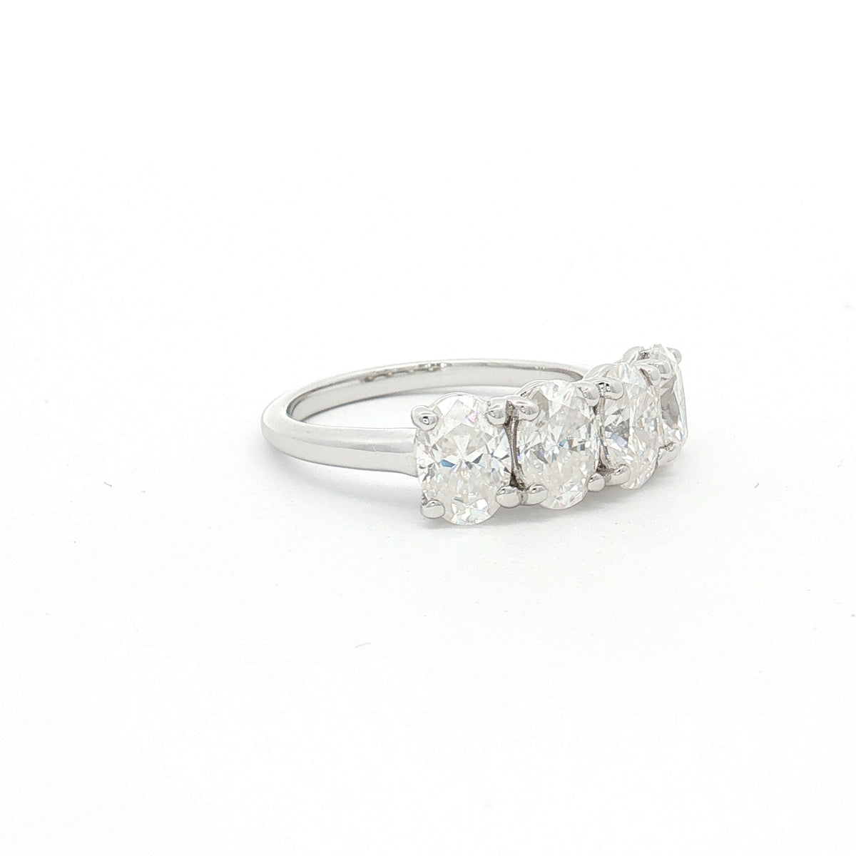New Oval Four Stone Ring