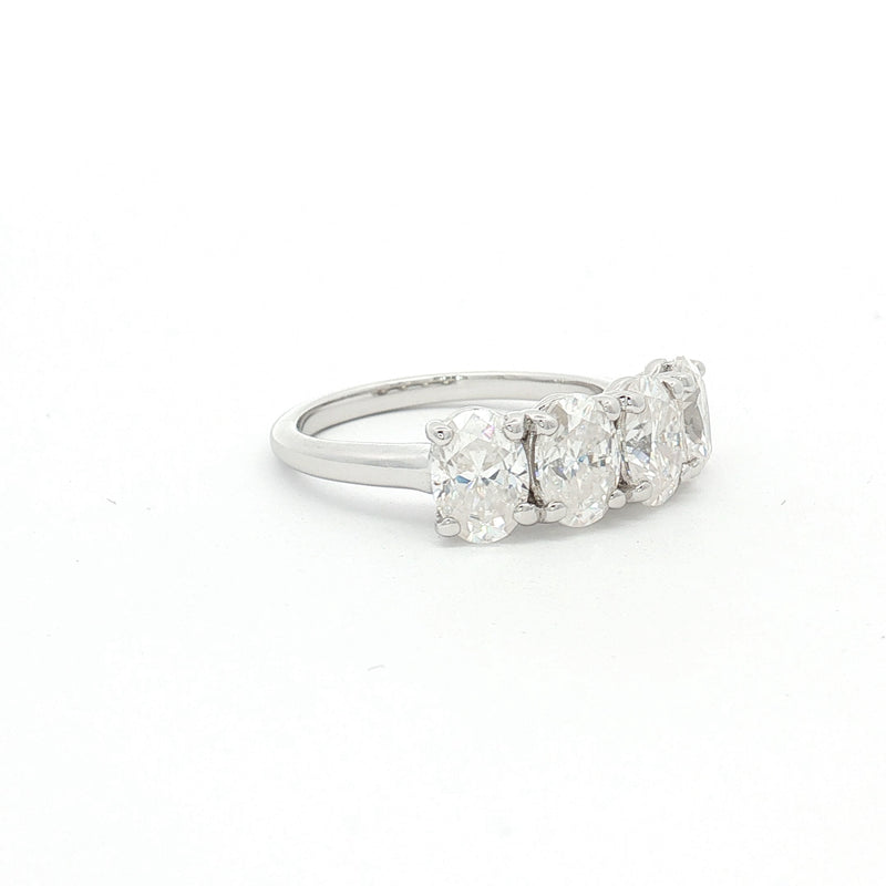 New Oval Four Stone Ring