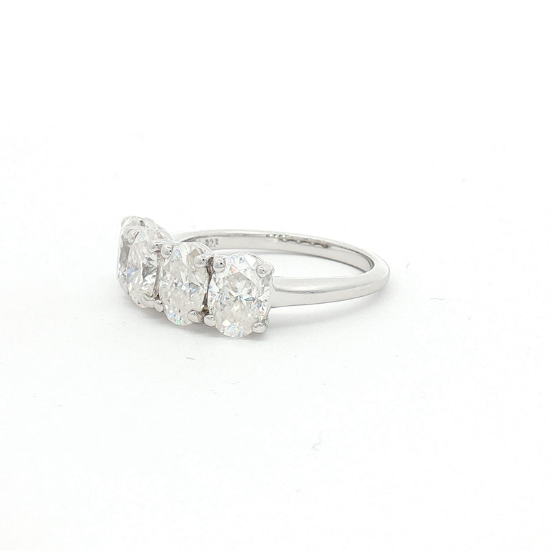 New Oval Four Stone Ring