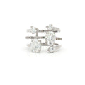 New Multi Stone Ring Cuff Ring