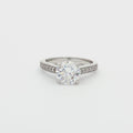 Brilliant Soliatire Ring with Milgrain Setting