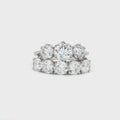 Classic Trilogy Ring and Traditional Five Stone Ring