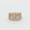 New Multi Cross Over Cascade Ring in Yellow