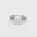 Radiant Cut Ring and Brilliant Cut Half Eternity Band