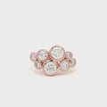 Eight Stone Bezel Bubble Ring