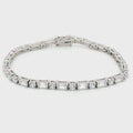 Baguette and Brilliant Cut Tennis Bracelet