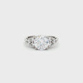 Brilliant Cut Ring with Small Brilliant Stones