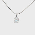The Oval Solitaire Pendant