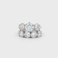 Classic Trilogy Ring and Traditional Four Stone Ring