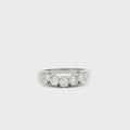 Five Stone Curved Band